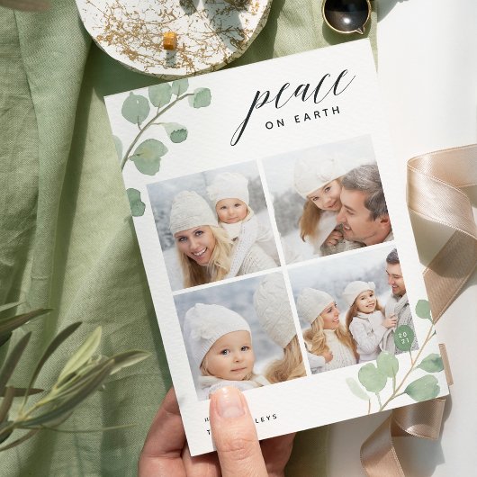 Eucalyptus peint | Carte de collage photo de vacan