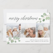 Eucalyptus Peint | Carte de vacances en collage ph (Devant)