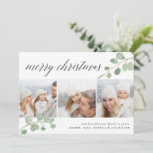 Eucalyptus Peint | Carte de vacances en collage ph (Debout devant)