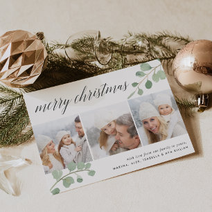 Eucalyptus peint   Photo Collage Carte de vacances