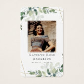 Eucalyptus Photo Funérailles Carte de prière (Devant)