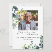 Eucalyptus Photo Memorial Funeral Programme (Devant)