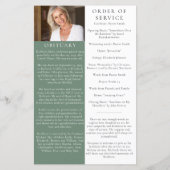 Eucalyptus Photo Memorial Service-programma (Achterkant)