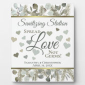 Eucalyptus & Pine Sanitizing Station Weddenschap Fotoplaat (Voorkant)