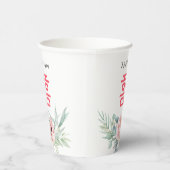 Eucalyptus Pioenen Dubbel Geluk Bruiloft Papieren Bekers (Rechts)