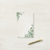 Eucalyptus Post-it® Notes (Op bureau)