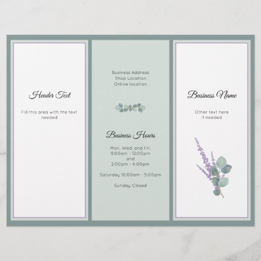 Eucalyptus Professional Business - Fotobrochure Flyer (Voorkant)