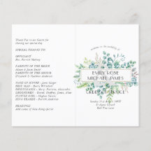 Eucalyptus Programme de mariage Feuilles verts