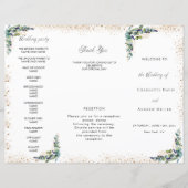 Eucalyptus programme de mariage vert (Devant)