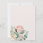 Eucalyptus Protea Pampas Grass Wedding invitation (Dos)