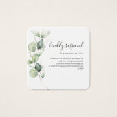 Eucalyptus QR Code RSVP Site Mariage Enceinte (Devant)