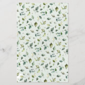 Eucalyptus Raad de jurk Bruids douche spel kaart (Achterkant)