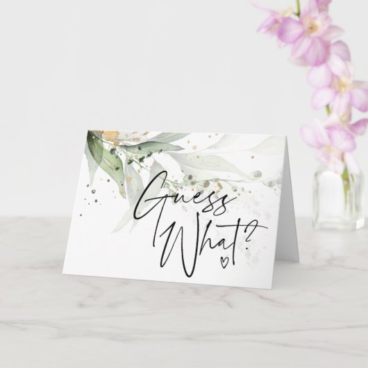 Eucalyptus raadt eens wat zwangerschap is kaart (Orchidee)