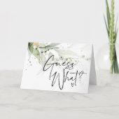 Eucalyptus raadt eens wat zwangerschap is kaart (Voorkant)