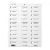 Eucalyptus Return Address Label (Full Sheet)