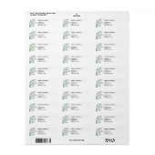 Eucalyptus Return Address Label (Full Sheet)