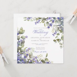 Eucalyptus romantique et Faire-part de mariage de