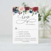 Eucalyptus Roos Weddenschap met Eucalyptus RSVP Kaartje (Staand voorkant)