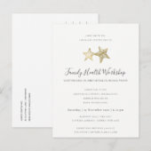 EUCALYPTUS ROZE ROODROZE ROZE WORKSHOP EVENEMENT AANKONDIGINGSKAART (Voorkant / Achterkant)