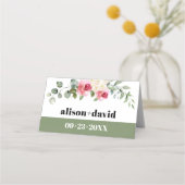 Eucalyptus roze rose witte bloemen bruiloft (Achterkant)