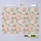 Eucalyptus Roze Witte Bloemige Boho Bruidsverjaard Tissuepapier (Craft)