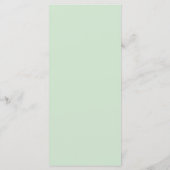 Eucalyptus Rozen | Elegante Boho groen bruiloft Menu (Achterkant)