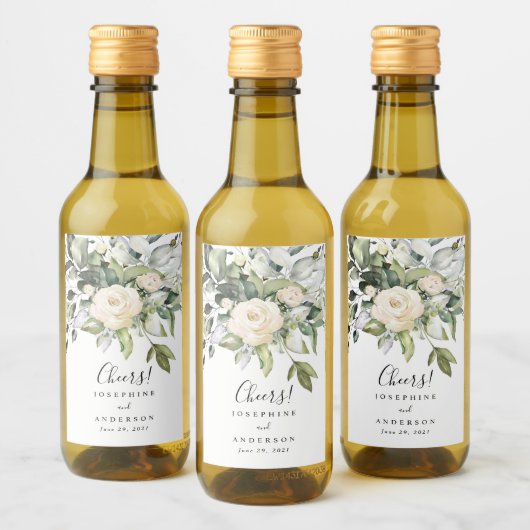 Eucalyptus Rozen Mini Wijnflesetiketten Wijn Etiket (Flessen)