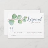Eucalyptus RSVP-kaart Kaart (Voorkant / Achterkant)