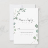 Eucalyptus RSVP vert minimaliste (Devant)