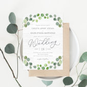 Eucalyptus Russe Faire-part de mariage REU