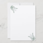 Eucalyptus Rustic Eco Friendly Save the Date Kaart (Achterkant)