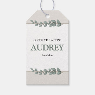 Eucalyptus Rustic Floral Baby Shower Cadeaulabel