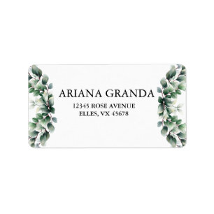 Eucalyptus Rustic Greenery Adres Etiket