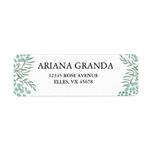 Eucalyptus Rustic Greenery Adres Etiket