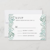 Eucalyptus Rustic Greenery RSVP Kaartje (Voorkant)