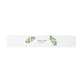 Eucalyptus Rustic Groene Huwelijk Uitnodigingen Wikkel (Vlak)