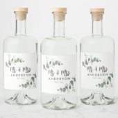 Eucalyptus rustic simpele moderne Mr. Likeurfles Etiket (Flessen)