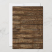 Eucalyptus Rustic Wedding Invitations Kaart (Achterkant)