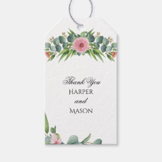 Eucalyptus Rustiek Groen Bruiloftsgeschenk Labels Cadeaulabel