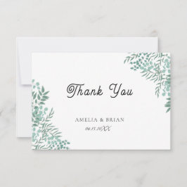 Eucalyptus rustiek groen dank u kaart