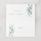 Eucalyptus Rustiek Groen Wijze Huwelijk (Buitenkant ongevouwen)