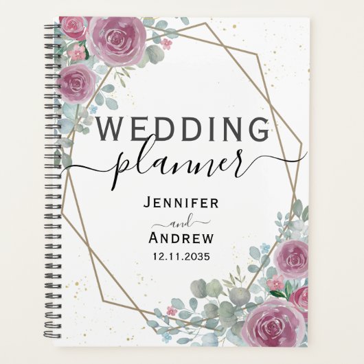 Eucalyptus rustique et Wedding planner Floral Rose (Devant)