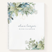 Eucalyptus Sage Blue Lettres au Journal de fille (Devant)