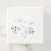 Eucalyptus Sage Groene Waterverf Huwelijk Bedankjes Labels (In situ)