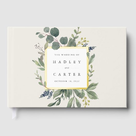 Eucalyptus & Sage | Mariage botanique vert (Recto)