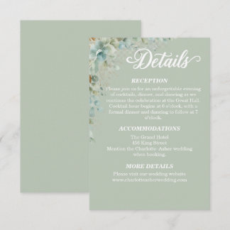 Eucalyptus Salie Groene Huwelijksdetails Kaart