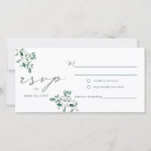 Eucalyptus Salie Waterverf bruiloft RSVP briefkaar (Voorkant)