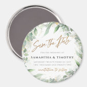 Eucalyptus Save the Date Magnet Magneet (Voorkant / Achterkant)