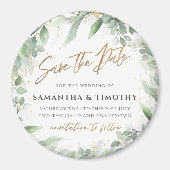 Eucalyptus Save the Date Magnet Magneet (Voorkant)