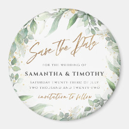Eucalyptus Save the Date Magnet Magneet